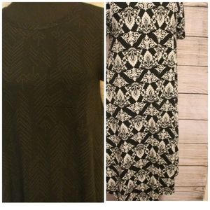 Bundle of 2 LulaRoe Carly Shirt Dresses XS EUC